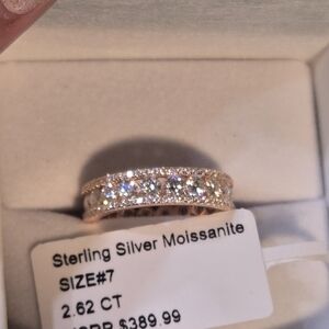 Sterling Silver Moissanite Ring
